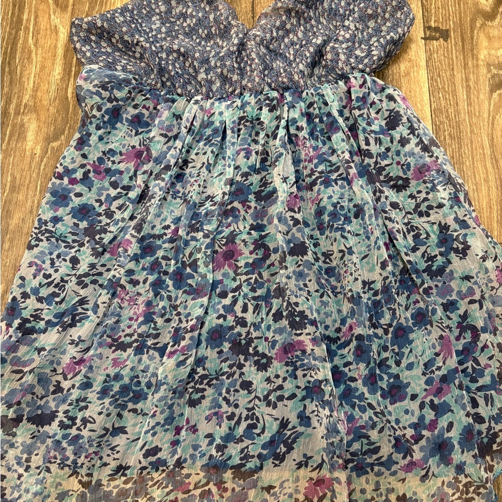 Zuiki Floral Top with Ribbon Straps